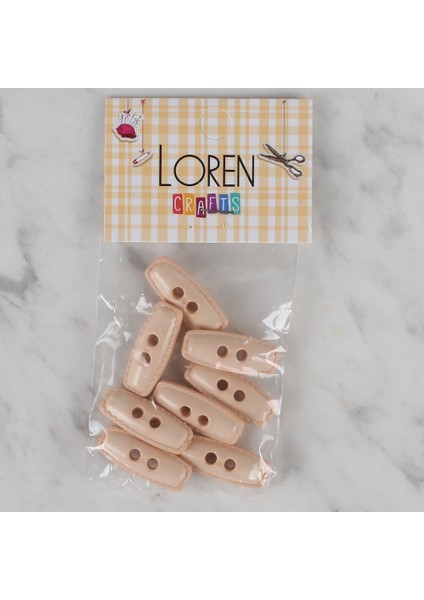 Loren Crafts Pudra Rengi 8 Li Çoban Düğmesi - 82