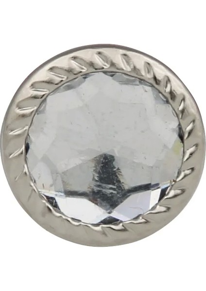 Dekoratif Parlak Taşlı Kabara Raptiye 17 mm - 500 - Lisinya