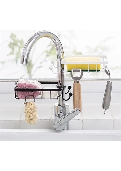 Paslanmaz Çelik Mutfak Banyo Musluğuna Sabitlenebilir Sabunluk indirimleri