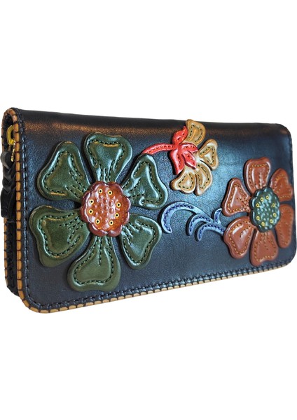 Oşum El Yapımı (Handmade) Çok Bölmeli, Bozuk Para ve Bol kartlık Alanlı Kadın Deri Cüzdan 40062 fiyatları