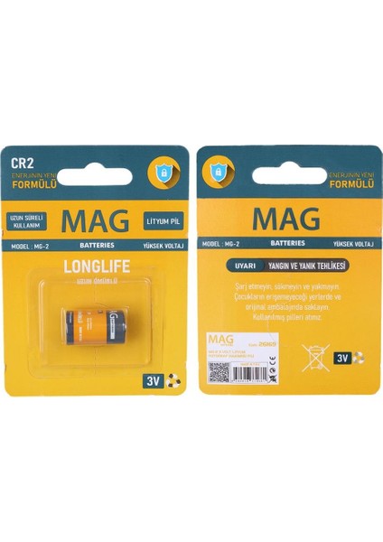 Batteries Mg-2 Cr2 3 Volt Lityum Fotoğraf Makinesi Pili Tekli Blister fırsatları