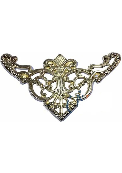 Dekoratif Köşe Süsü, Köşelik - Büyük, 31X55MM, Sarı, 100 Adet - Lisinya