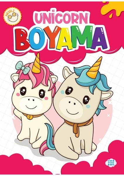 Neşeli Unicorn Boyama