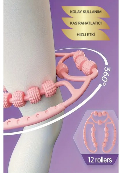 Tekerlekli Selülit Karşıtı Bacak Kas Gevşetici ve Sıkılaştırıcı Masaj Aleti indirimleri