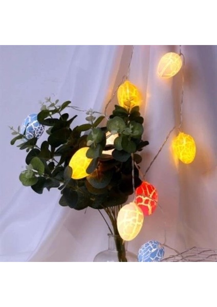 10LU Renkli Yumurta Şeklinde Dekoratif Dolama LED Aydınlatma indirimleri