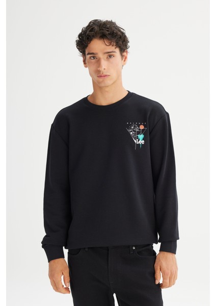Pamuklu Regular Fit Normal Kesim Bisiklet Yaka Sweatshirt modelleri
