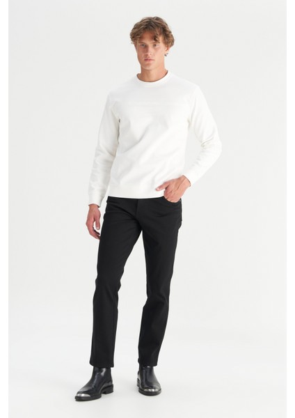 Pamuklu Regular Fit Normal Kesim Bisiklet Yaka Sweatshirt fiyatları