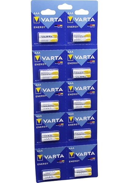 Varta Ince Pil Alkalin 20PCS (5067)