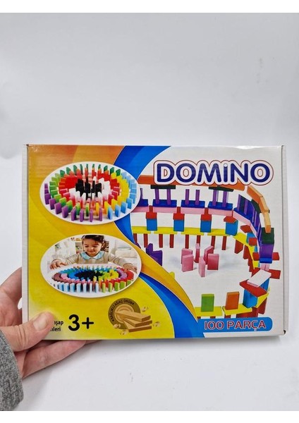 Domino Taşı-Renkli Ahşap 100 Parça Bloklar modelleri