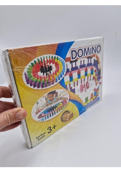 Domino Taşı-Renkli Ahşap 100 Parça Bloklar indirimleri