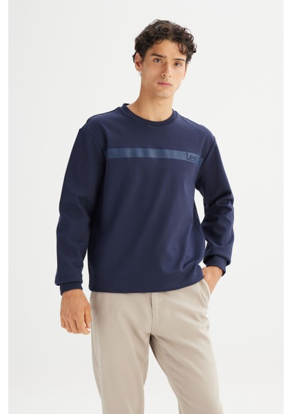 Pamuklu Regular Fit Normal Kesim Bisiklet Yaka Sweatshirt