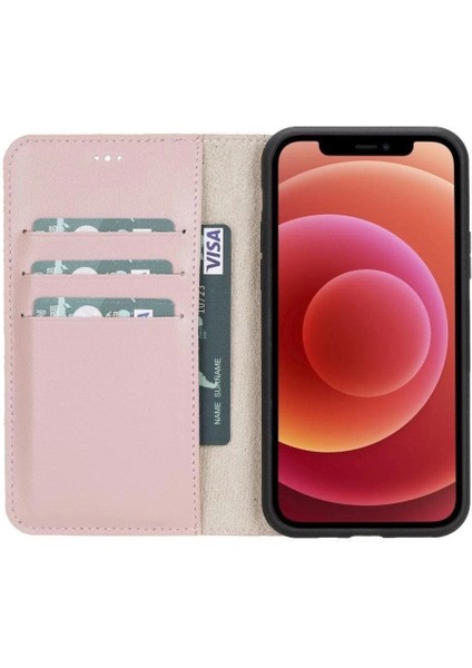 Apple iPhone 11 Pro Uyumlu Deri Cüzdanlı Kılıf Pembe fiyatları