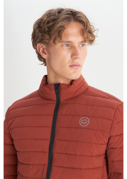 Regular Fit Normal Kesim Dik Yaka Cepli Şişme Mont modelleri