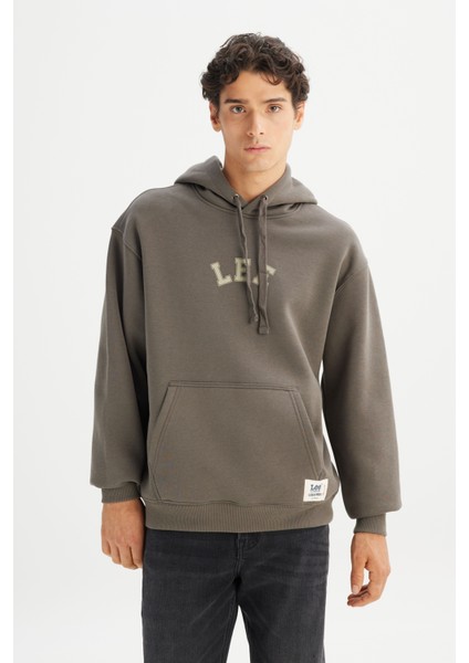 Pamuklu Regular Fit Normal Kesim Kapüşonlu Içi Polarlı Sweatshirt