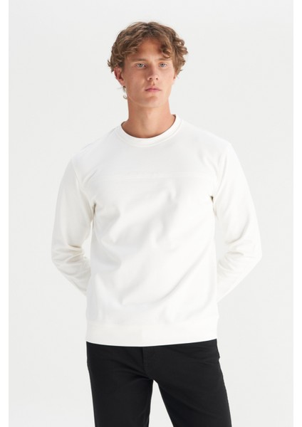 Pamuklu Regular Fit Normal Kesim Bisiklet Yaka Sweatshirt modelleri