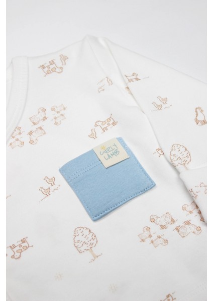 Bistyle Curly Lamb 3'lü Zıbın Takımı 13107 Bej Ekru modelleri