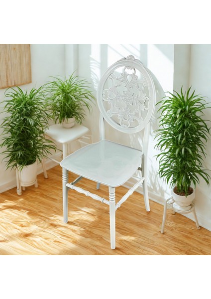 2 Adet Royal White Napolyon Sandalye – Lüks Tasarım, Şık ve Dayanıklı modelleri