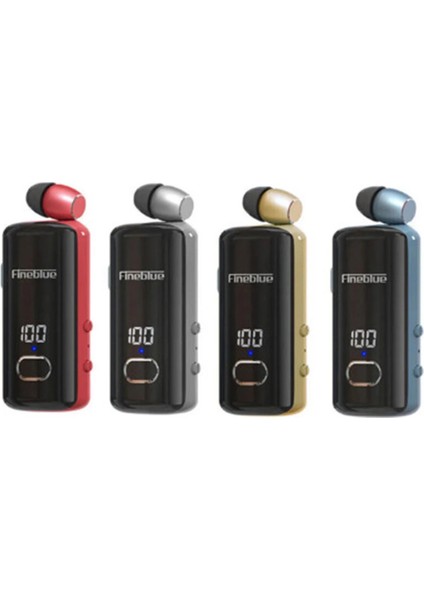 F580 Dijital Göstergeli Makaralı Titreşimli Bluetooth Kulaklık Gold - Lisinya