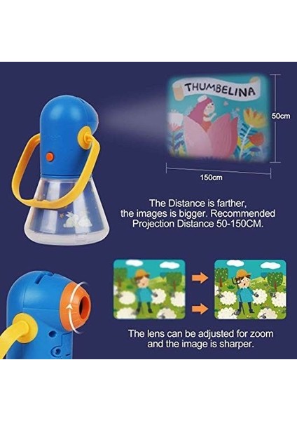 Masal Projektörü Kids Storybook Torch indirimleri