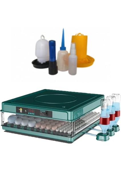 Kuluçka Makinesi 130 Tavuk Yumurtalı Extra Yedek Motorlu Incubator ( Lisinya )
