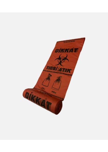 Tıbbi Atık Poşeti 70X90 Battal Boy 100 Mikron Tse 13819 Belgeli 70 Lt. modelleri