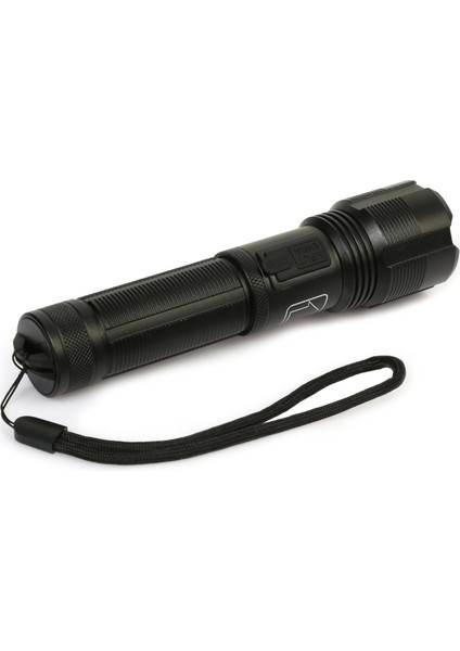 PS-1600 Süper Parlak LED Zoomlu 5 Mod Su Geçirmez Profesyonel Kamp Bekçi Avcı Feneri - Lisinya