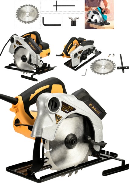 Jetvolt Profesional Elektrikli Sunta Kesme Makinası Daire Testere - Sarı