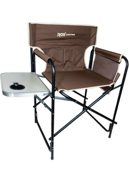 Campıng Fonksiyonel Sehpalı Kamp Sandalyesi - Kahverengi