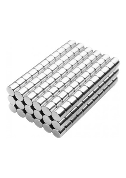 100 Adet 4x4 mm Yuvarlak Neodyum Mıknatıs N35 Güçlü Magnet Nikel Kaplama ( Lisinya ) modelleri