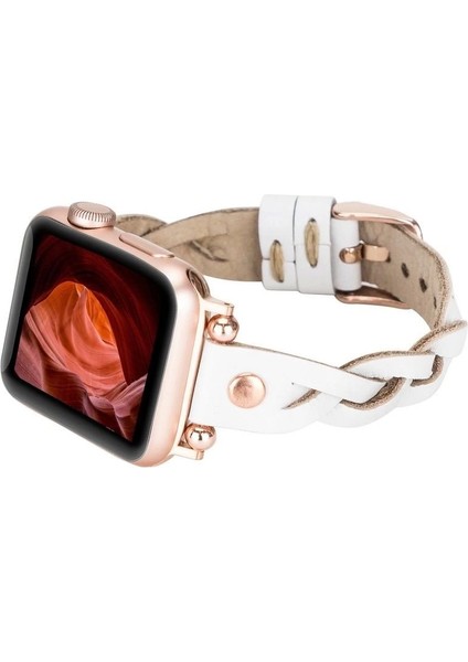 Apple Watch Uyumlu Deri Kordon Wanda 38-40-41MM Rt F3