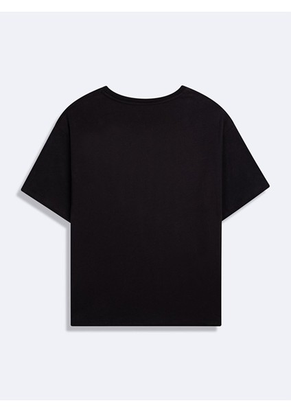 Kısa Kollu Sıfır Yaka Basıc Siyah T-Shırt fiyatları