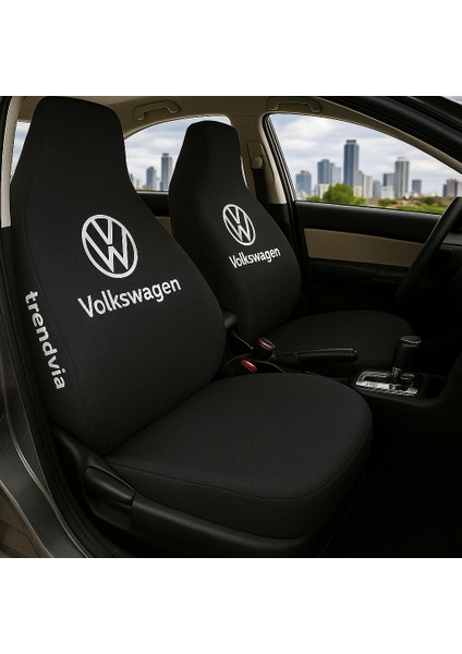 Volkswagen Ön ve Arka Oto Koltuk Kılıfı Penye Servis Kılıfı Seti