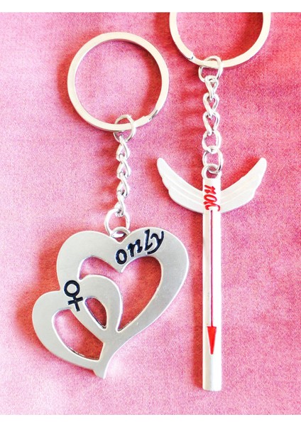 Kalp ve Kılıç Ikiz Metal Anahtarlık indirimleri