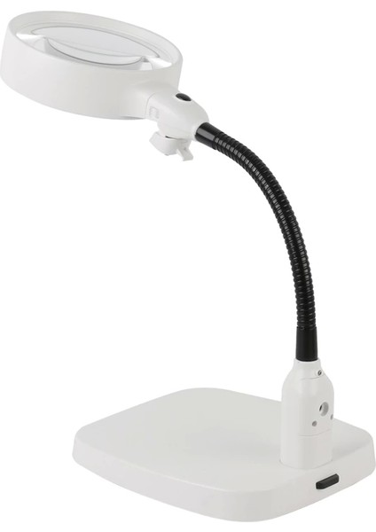 Masaüstü 10X LED Işıklı Büyüteç Okuma El Sanatları Onarım Büyüteç 7765 - Lisinya indirimleri