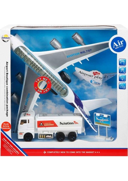 747-30 - Uçak Setı Araclı Isık/ses Kutulu (Lisinya)
