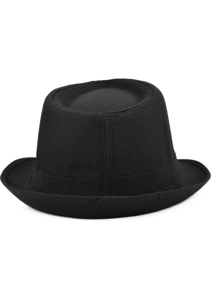 Çocuk Boy Siyah Kumaş Fötr Şapka Gösteri Şapkası Michael Jackson Şapkası 54 No - Lisinya fiyatları