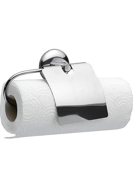 Dekoratif Kapaklı Paslanmaz Kağıt Havluluk Rulo Havlu Tutacağı