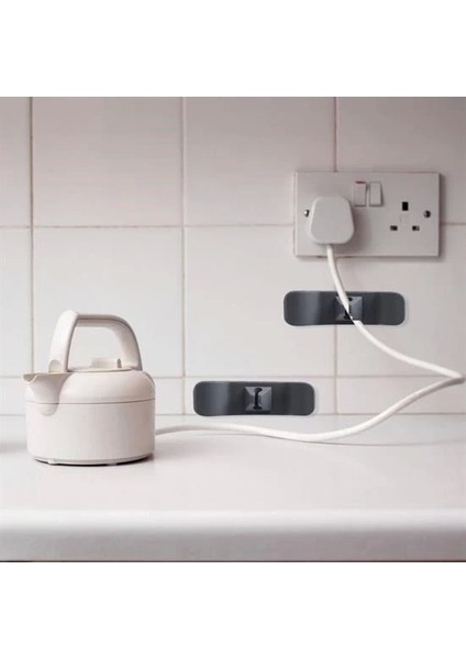 6'lı Pratik Kablo Toparlayıcı Yapışkanlı Klips Mutfak Air Fryer Kettle Kahve Tost Makinası fiyatları