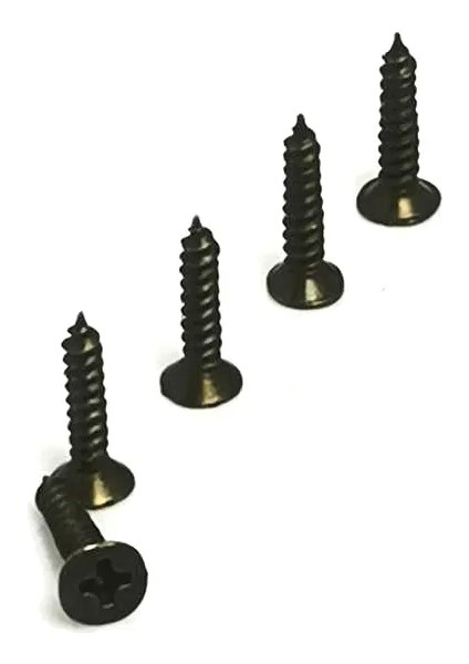 Klips, Menteşe, Ayak, Ağaç, Sunta Vidası 2,2X13 mm - Siyah 100 Adet - Lisinya