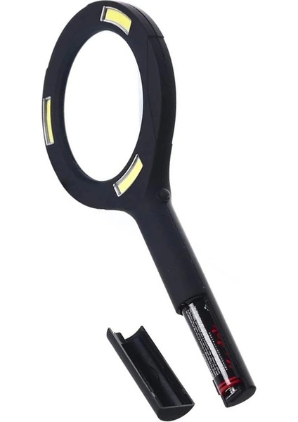 3 Ledli Işıklı El Büyüteci 250 Lümen Beyaz Işık Büyüteç 3x Zoom Tamirci Büyüteç WT374 - Lisinya
