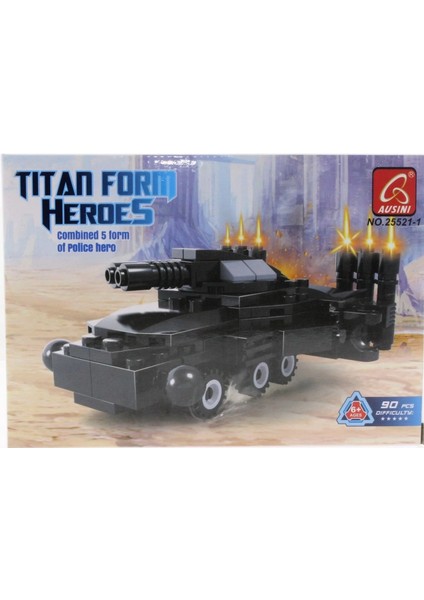 Ausini 90 Parça Titan Polis Lazer Panzer 25521-1