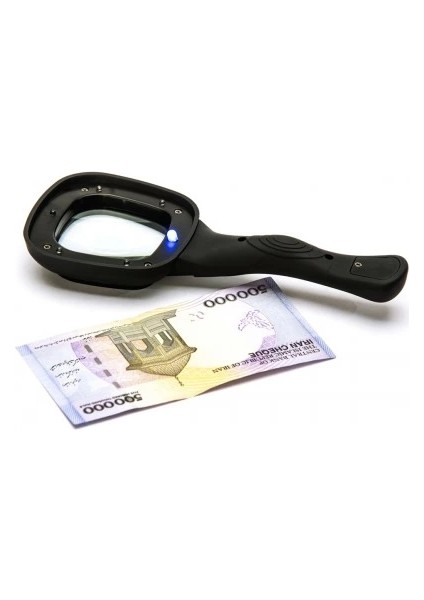 6 Ledli ve Mor Işıklı Büyüteç 60MM - Lisinya