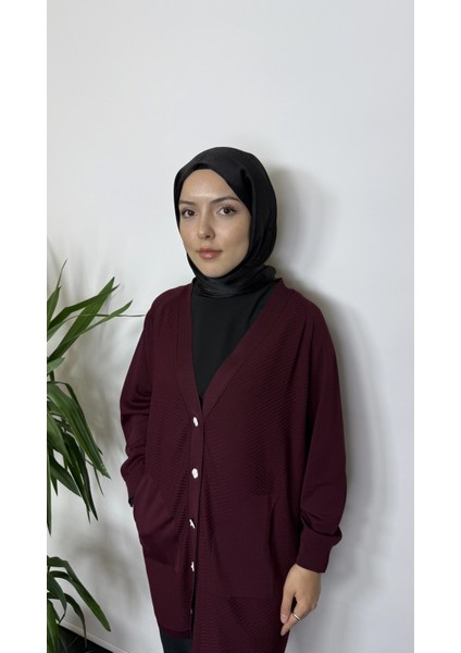 Mürdüm Renk Hırka