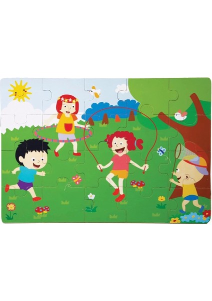 1276-CS Chiva, Ilkbahar Ahşap Yer Puzzle