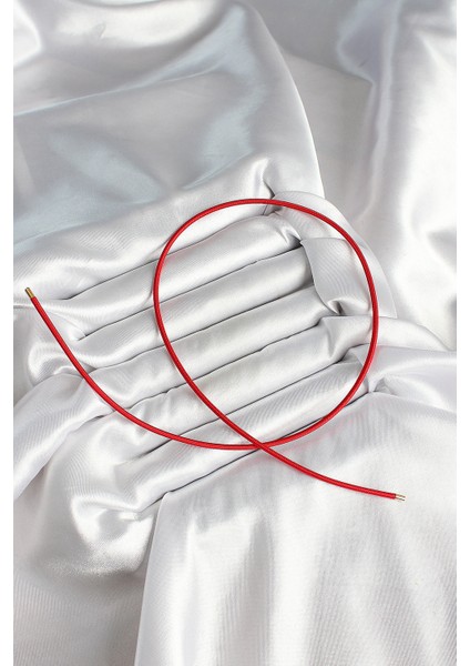 Mıknatıslı Koyu Kırmızı Renk Sarmal Kadın Bileklik - Lisinya