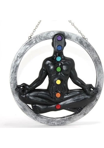 Polyester Duvara Asmalı 7 Chakra Pano