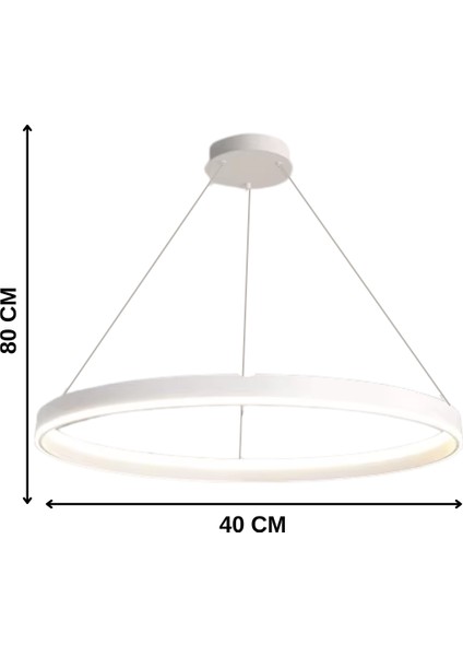 Elisa Modern Beyaz LED Avize Yatak Odası - Hol - Salon modelleri