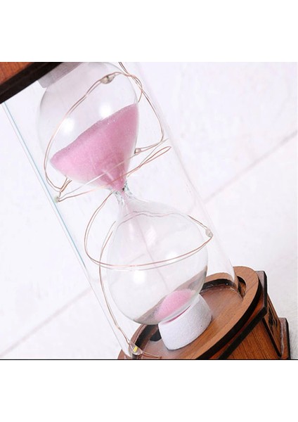 Işikli Dekoratif Ahşap Kum Saati - Lisinya modelleri