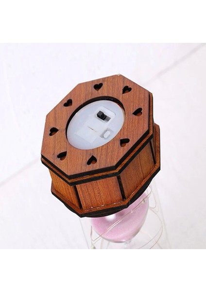 Işikli Dekoratif Ahşap Kum Saati - Lisinya fırsatları