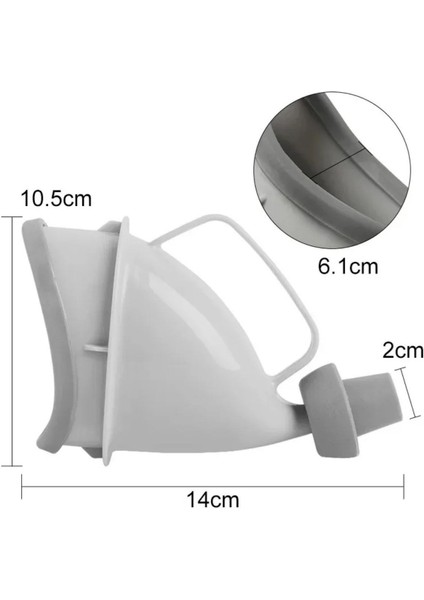 Buffer® Unisex Taşınabilir Hijjenik Seyahat Tuvalet Aparatı Seyahat Tuvalet Hunisi